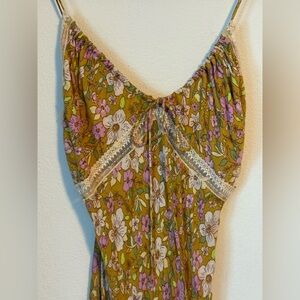 Free People Floral Maxi Dress XS
